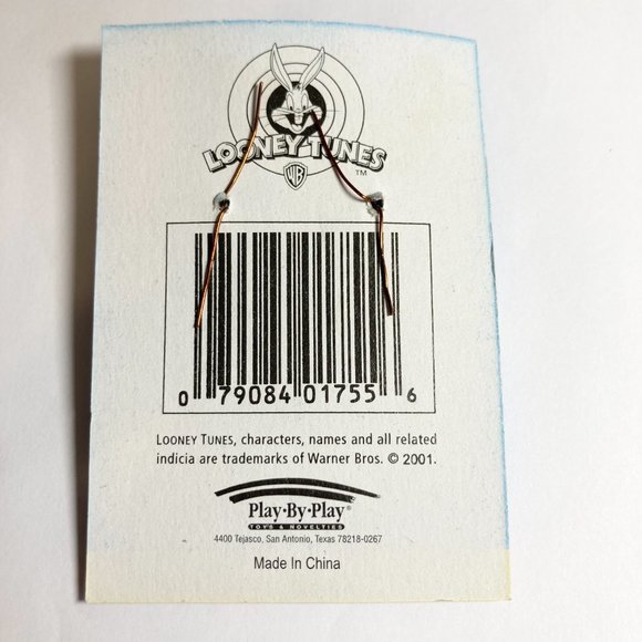 Vintage Taz Tas Tasmanian Devil Keychain Zipper Pull Warner Bros Looney Tunes - Picture 4 of 9